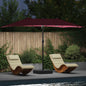JUNG Vida Garten-Sonnenschirm Bordeauxrot 385 x 209 x 244 cm Polyester