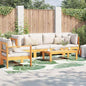 JUNG Vida Outdoor-Teppich Blatt ARAKIL Grün und Weiß 400 x 300 cm
