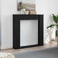 JUNG Vida Kaminumrandung Schwarz Eichen-Optik 100x20x100 cm Holzwerkstoff