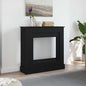 JUNG Vida Kaminumrandung Schwarz Eichen-Optik 90x30x90 cm Holzwerkstoff