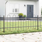 JUNG Vida Gartenzaun 2 pcs Grau 3,4 x 0,6 m Pulverbeschichteter Stahl