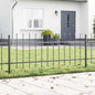 JUNG Vida Gartenzaun 9 pcs Grau 15,3 x 0,6 m Pulverbeschichteter Stahl