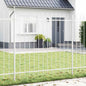 JUNG Vida Gartenzaun 9 pcs Weiß 15,3 x 1,5 m Pulverbeschichteter Stahl