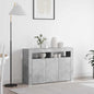 JUNG Vida Sideboard Beton Grau 116 x 30 x 75 cm Holzwerkstoff