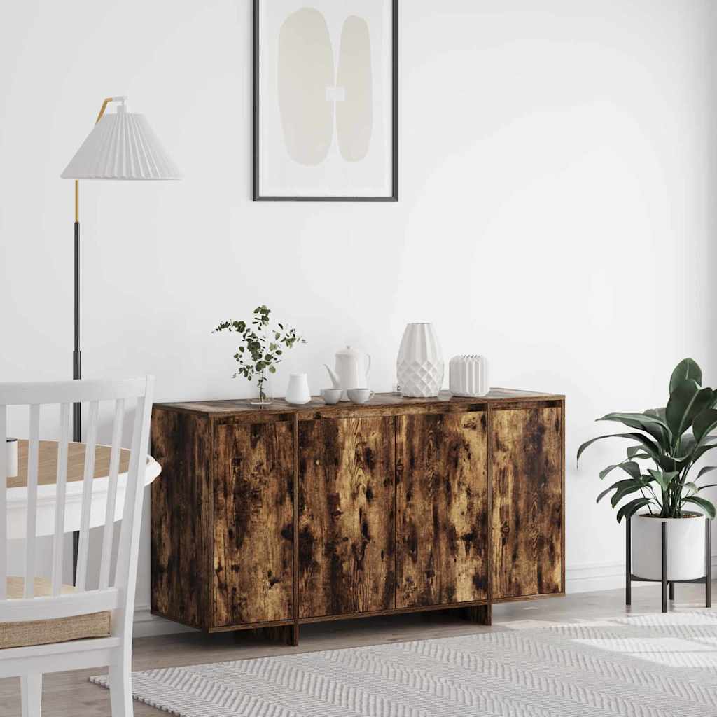 JUNG Vida Sideboard Geräucherte Eiche 135 x 41 x 75 cm Holzwerkstoff