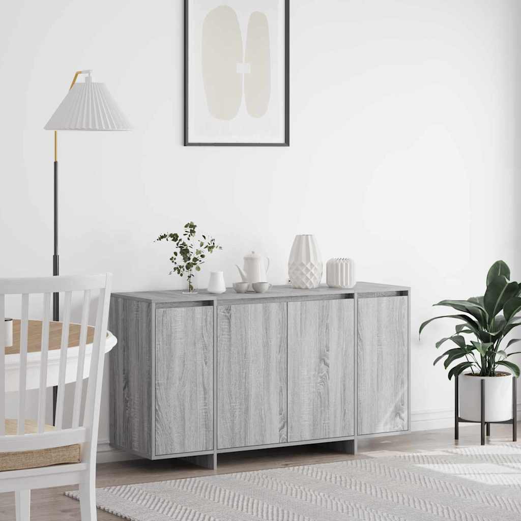 JUNG Vida Sideboard Graues Sonoma 135 x 41 x 75 cm Holzwerkstoff