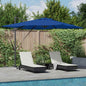 JUNG Vida Sonnenschirm mit LED-Lichtleisten Azure Blau 286 x 284 x 270 cm