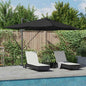 JUNG Vida Sonnenschirm Schwarz 352 x 251 x 265 cm Polyester und Aluminium