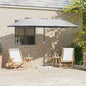 JUNG Vida Garten-Sonnenschirm Sand 370 x 197 x 239 cm