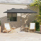 JUNG Vida Garten-Sonnenschirm Anthrazit 370 x 197 x 239 cm