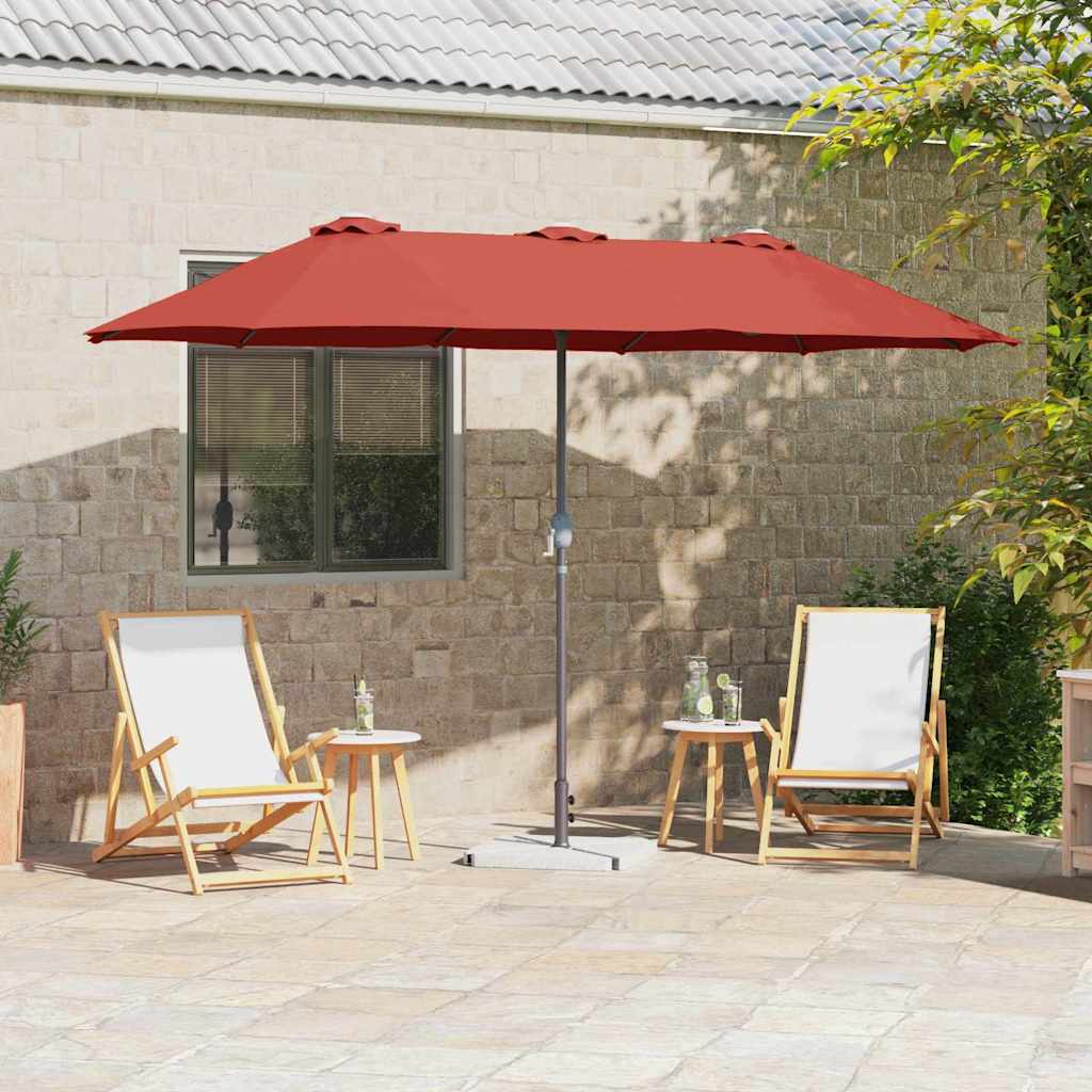 JUNG Vida Garten-Sonnenschirm Terrakotta 370 x 197 x 239 cm