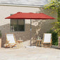 JUNG Vida Garten-Sonnenschirm Terrakotta 370 x 197 x 239 cm