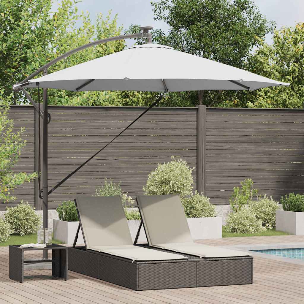 JUNG Vida Sonnenschirm Sand 294 x 294 x 248 cm Polyester und Aluminium