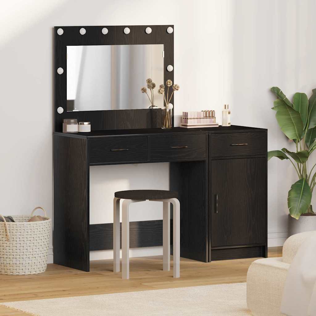 JUNG Vida Schminktisch 2 pcs Schwarz 40 x 41 x 75 cm Holzwerkstoff