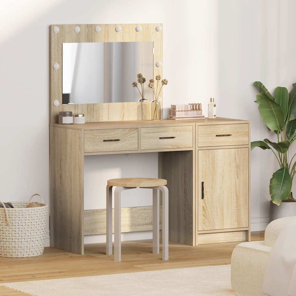 JUNG Vida Schminktisch mit Tür 2 pcs Braun 40 x 41 x 75 cm Holzwerkstoff