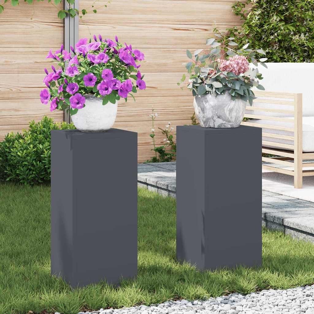 JUNG Vida Pflanzenständer 2 pcs Anthrazit 24 x 24 x 55 cm Stahl