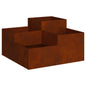 JUNG Vida Gartenblumentopf Rostig 80 x 80 x 48 cm Wetterfeststahl