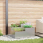 JUNG Vida Gartenblumentopf Silber 100 x 100 x 48 cm Verzinkter Stahl