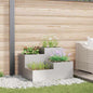 JUNG Vida Gartenblumentopf Silber 80 x 80 x 60 cm Edelstahl