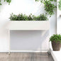 JUNG Vida Hochbeet Gartenpflanzer Weiß 100 x 26 x 82 cm Stahl