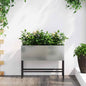 JUNG Vida Hochbeet Gartenpflanzer Silber 60 x 26 x 45 cm Verzinkter Stahl