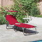 JUNG Vida Klappbare Sonnenliege Rot 190 x 57 x 81 cm Oxford