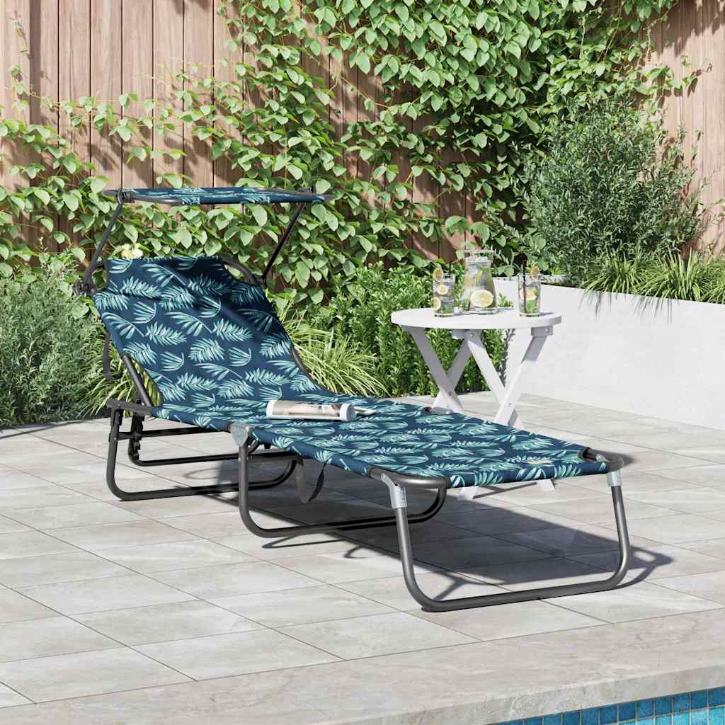 JUNG Vida Klappbare Sonnenliege Mehrfarbig 190 x 57 x 81 cm Oxford
