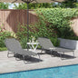 JUNG Vida Klappbare Sonnenliege 2 pcs Grau 188 x 57 x 86,5 cm Polyester
