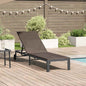JUNG Vida Sonnenliege 1-Person Braun 206 x 62,5 x 74 cm Poly-Rattan
