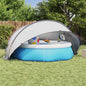 JUNG Vida Pool-Dome Grau und Orange 405 x 405 x 192 cm