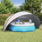 JUNG Vida Pool-Dome Grau und Orange 500 x 500 x 236 cm