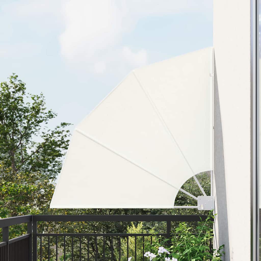 JUNG Vida Balkon Sichtschutz Creme 115 x 115 cm Polyester