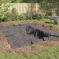 JUNG Vida Teichvlies Grau 1 x 25 m Polyester und Baumwolle