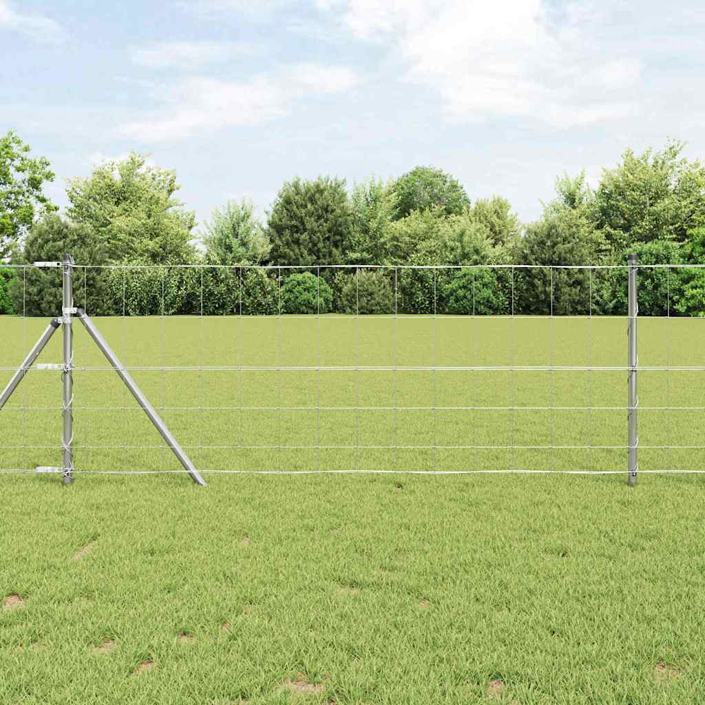 JUNG Vida Feldzaun Silber 50 x 0,8 m Verzinkter Stahl