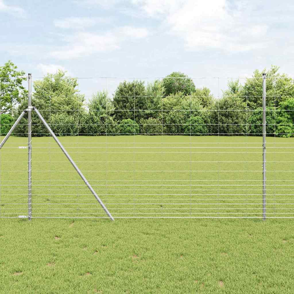 JUNG Vida Feldzaun Silber 50 x 1,5 m Verzinkter Stahl