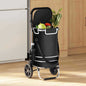 JUNG Vida Einkaufswagen Schwarz 36,5 x 46,5 x 100,5 cm Oxford-stoff