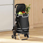 JUNG Vida Einkaufswagen Schwarz 47 x 39 x 100,5 cm Oxford-stoff