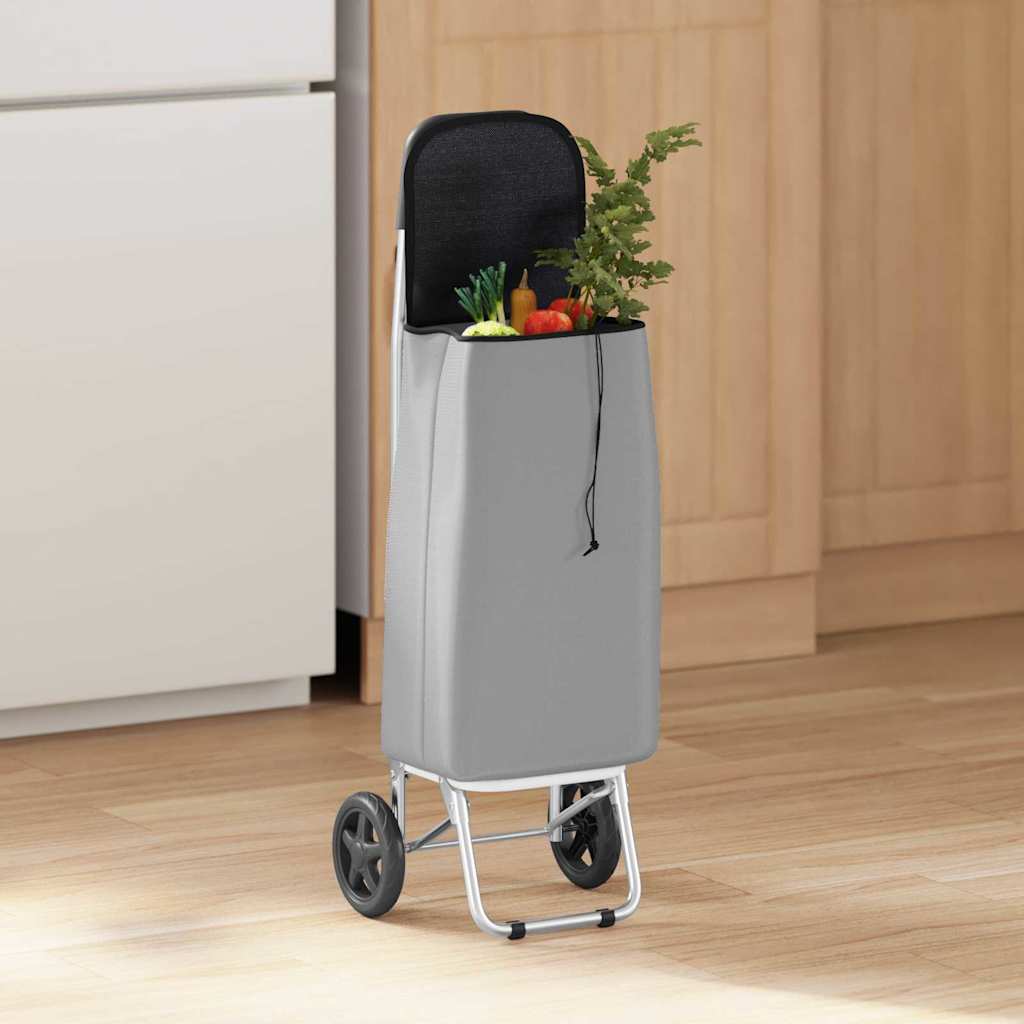 JUNG Vida Einkaufswagen Grau 35 x 28 x 92 cm Oxford-stoff
