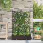JUNG Vida Garten-Pflanzgefäß 2 pcs Braun 80 x 40 x 125,5 cm Stahl