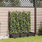 JUNG Vida Garten-Pflanzgefäß 3 pcs Braun 120 x 40 x 125,5 cm Stahl