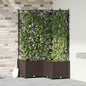 JUNG Vida Garten-Pflanzgefäß 3 pcs Braun 80 x 80 x 143 cm Stahl