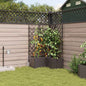 JUNG Vida Garten-Pflanzgefäß 3 pcs Braun Stahl