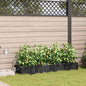 JUNG Vida Garten-Pflanzgefäß 4 pcs Schwarz Stahl