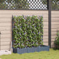 JUNG Vida Garten-Pflanzgefäß 3 pcs Hellgrau 120 x 40 x 125,5 cm Stahl