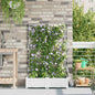 JUNG Vida Garten-Pflanzgefäß 2 pcs Weiß 80 x 40 x 125,5 cm Stahl