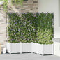JUNG Vida Garten-Pflanzgefäß 5 pcs Weiß 120 x 120 x 143 cm Stahl