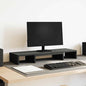 JUNG Vida Monitorständer Verstellbar Schwarz Eichen-Optik 80x24x10,5 cm