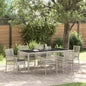 JUNG Vida Garten Essgruppe 7 pcs Hellgrau Poly-Rattan