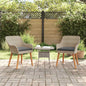 JUNG Vida Gartenstuhl 2 pcs Hellgrau 62,5 x 55 x 82 cm Poly-Rattan