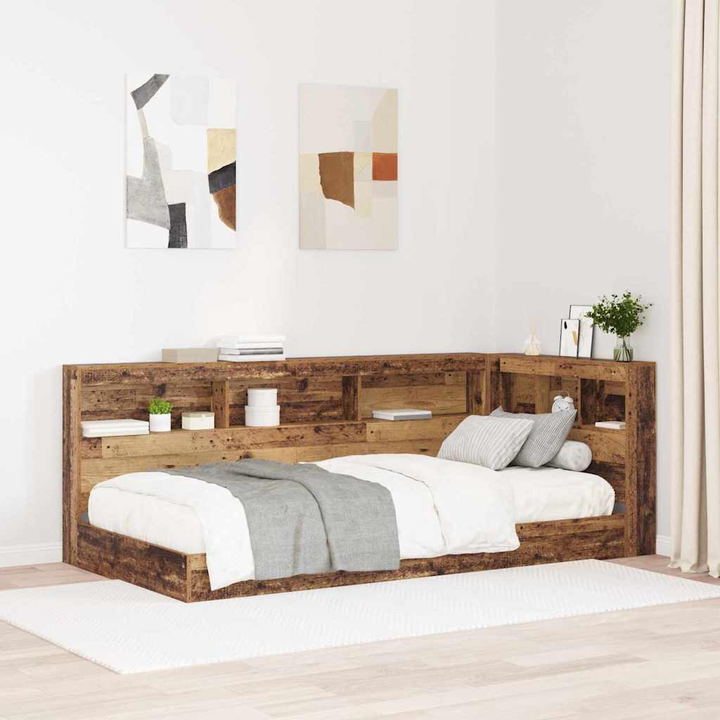 JUNG Vida Aufbewahrungskopfteil mit Regal Altholz 90 cm Holzwerkstoff